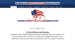 Desktop Screenshot of americanbuffaloclub.com